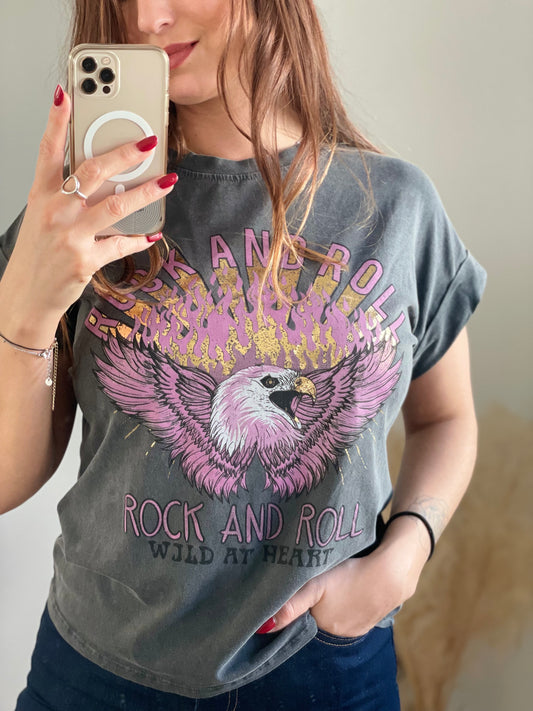 T-Shirt Rock & Roll aigle